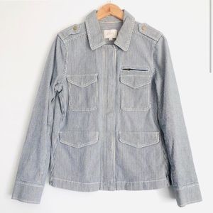 LOFT | Railroad Stripe Utility Jacket